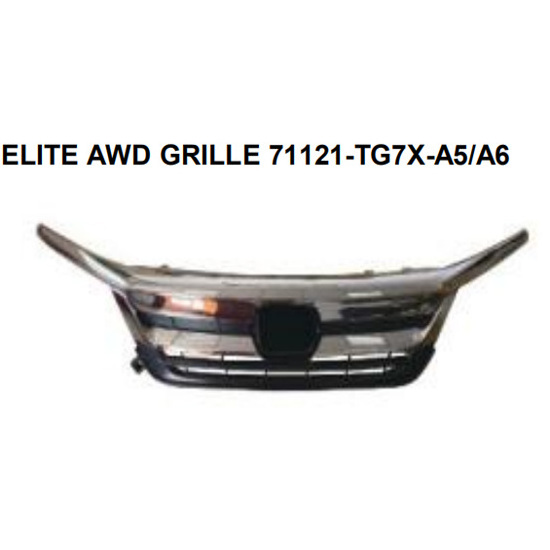 OEM 71121-TG7X-A5 A6 FOR HONDA PILOT 2019 AUTO CAR ELITE AWD GRILLE