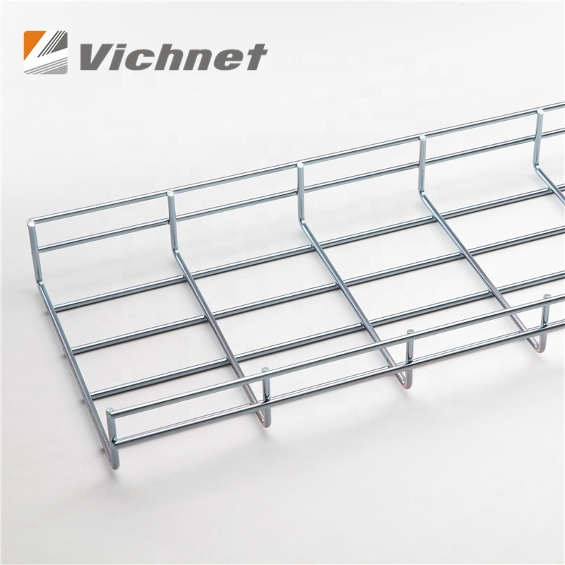 Vichnet Nickel Plated  New Style Wire Mesh Cable Tray EZ Galvanized Steel Cable Tray for Cable Management