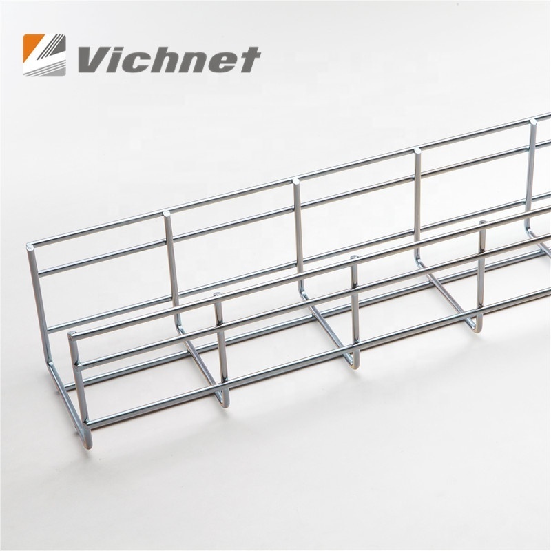 Vichnet Nickel Plated  New Style Wire Mesh Cable Tray EZ Galvanized Steel Cable Tray for Cable Management