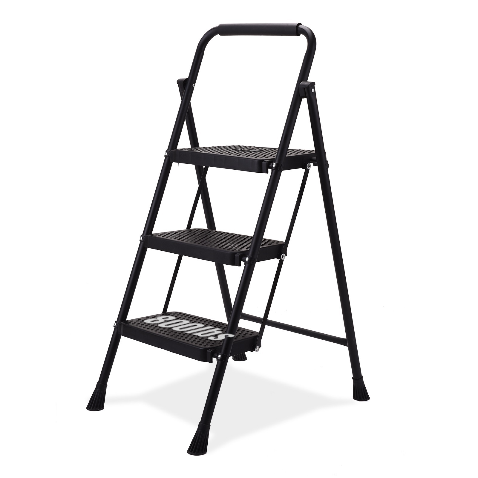 Lightweight Black Small Folding Step Ladders for Sale 3 Step Ladder