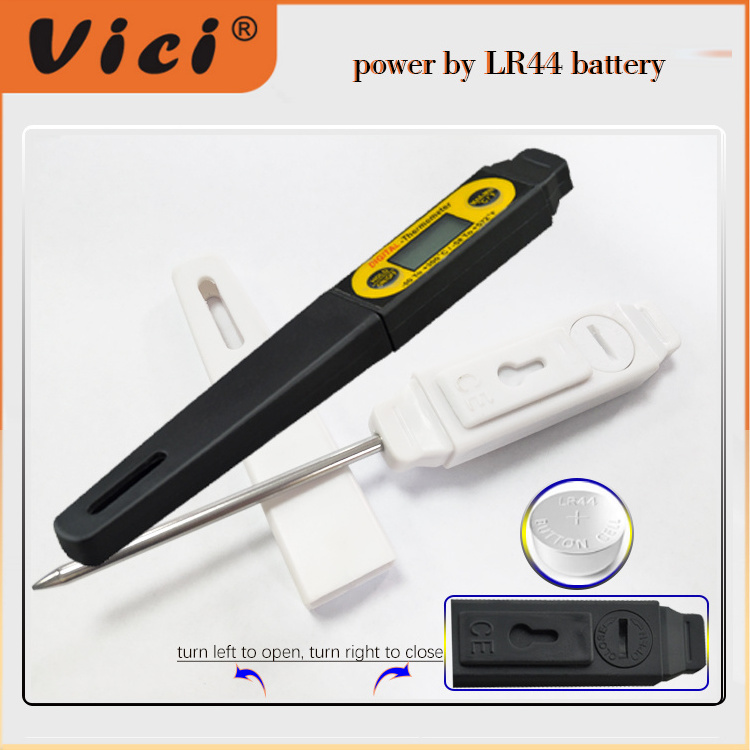 vici TM240 LED Display Electronic Plastic Food Thermometer with Stainless Steel Probe