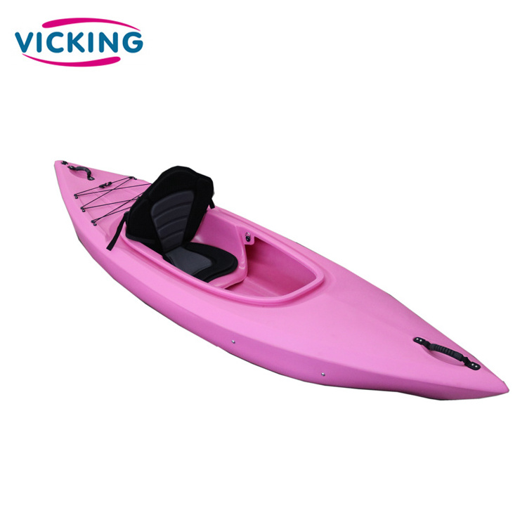 9ft cheap sit in kayaks small plastic boats sea touring kayak single seat whit CE