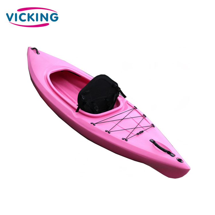 9ft cheap sit in kayaks small plastic boats sea touring kayak single seat whit CE