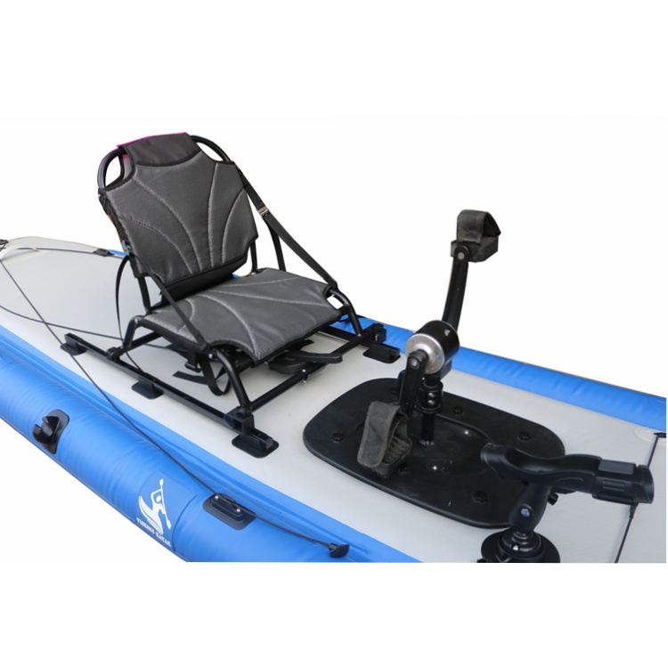 2024 NEW Pedal Boat 12FT Inflatable Fishing Kayak,Pedal Kayak with Rudder,Sit on Lightweight,Stable one Person Kajak ON SALE