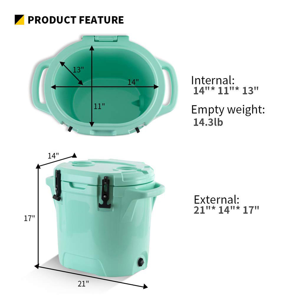 2021 China Multi Functional Waterproof Cooler Box Ice Aussie Box Coolers Insulated Cooler Box