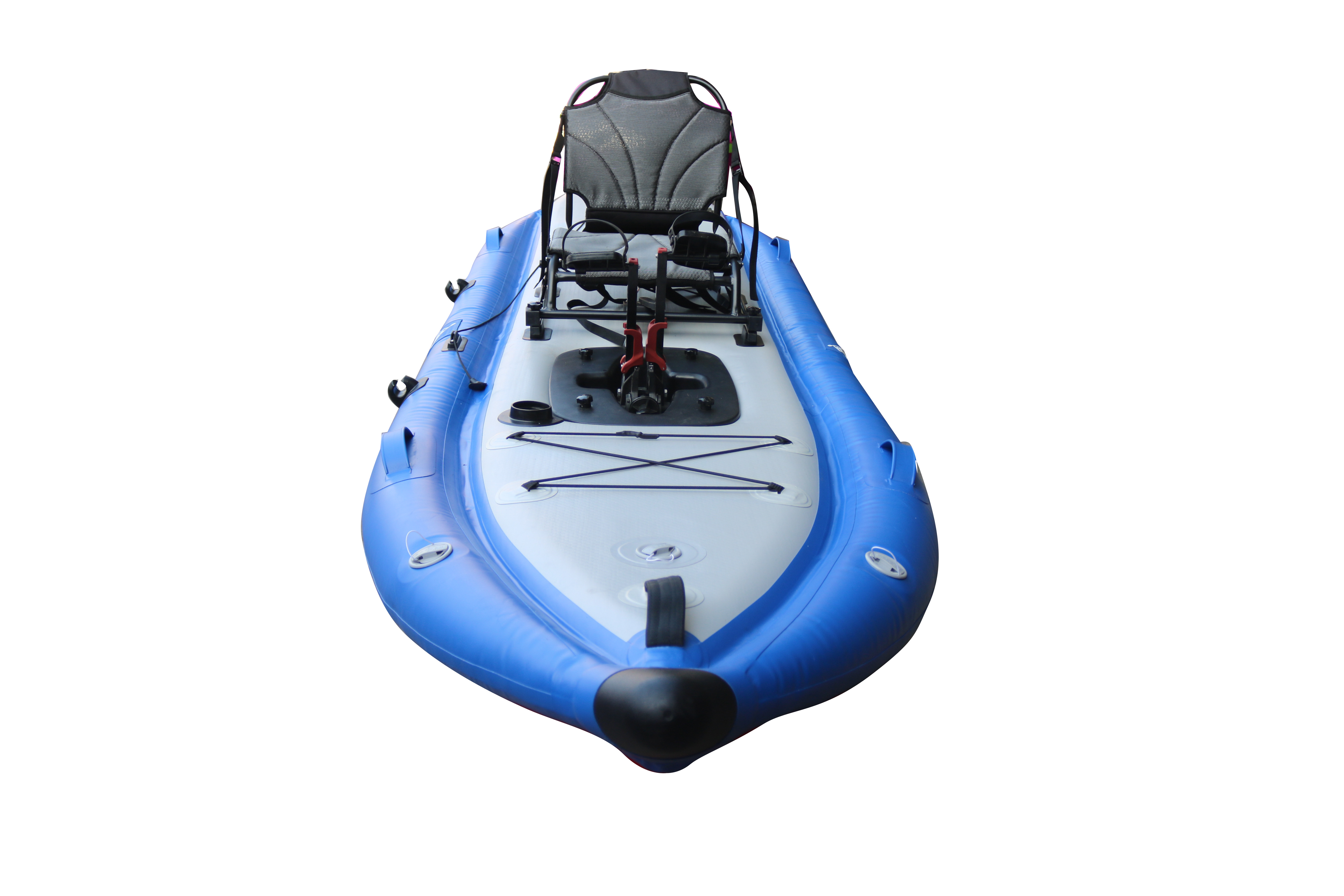 Vicking Inflatable Rowing Pedal Boat For Drifting And Fishing Power System With Foot Drive Pedal PVC Material Folding Kayak