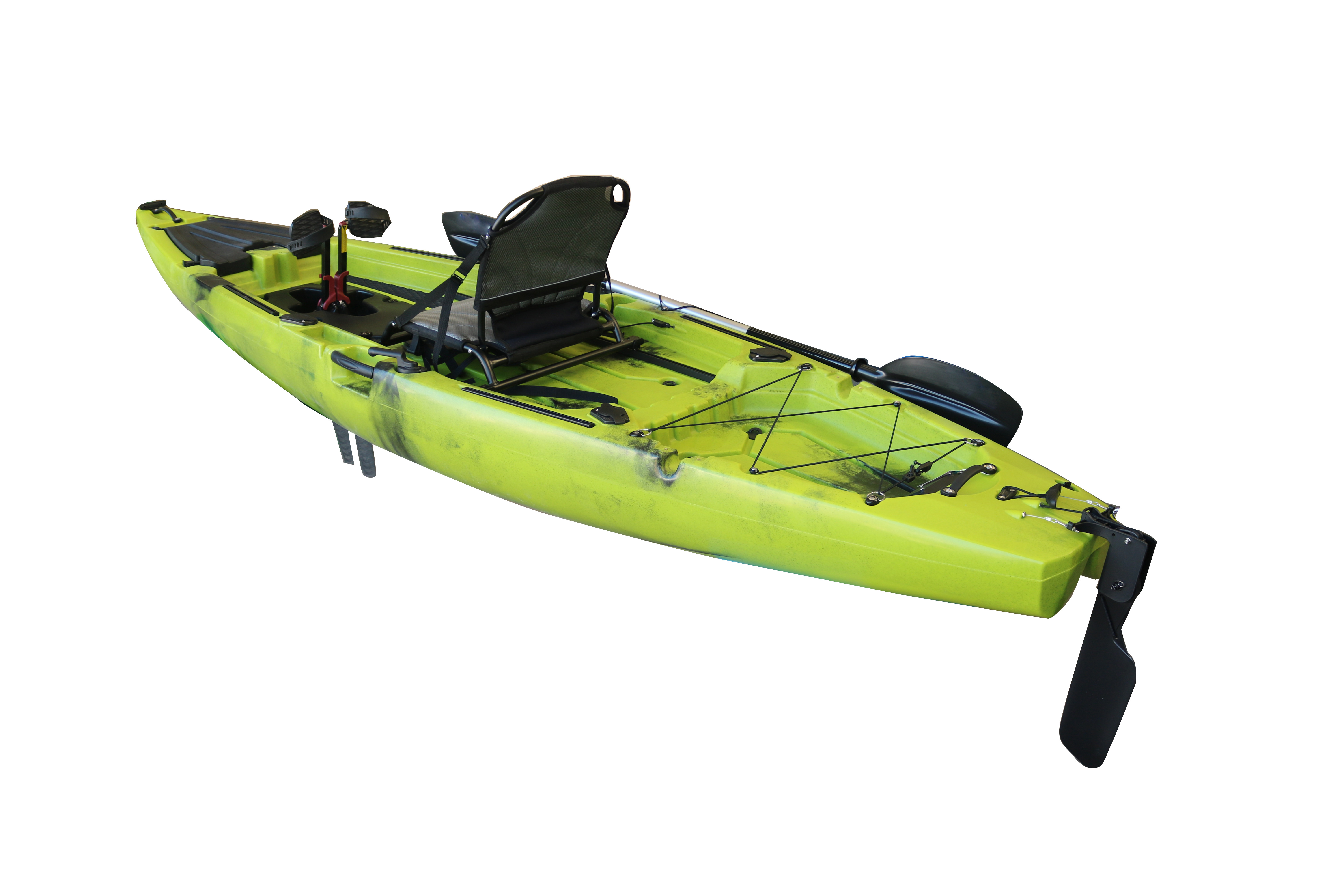 Vicking 12 FT Single Seat Fishing Pedal Kayak with Electric Motor 2 Pieces PE Water Sports Vacuum Electric Canoe Motor 3.1 - 4m