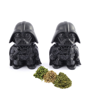 New Novelty Unique Design Funny Metal Zinc Alloy Animated Cartoon Darth Vader Tobacco Herb Grinder