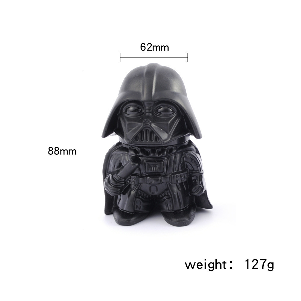 New Novelty Unique Design Funny Metal Zinc Alloy Animated Cartoon Darth Vader Tobacco Herb Grinder