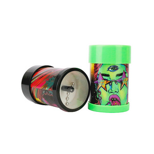 Wholesale Portable Chargeable Plastic Electric Herb Grinder Custom Logo Automatic Dry Spice Tobacco Grinder