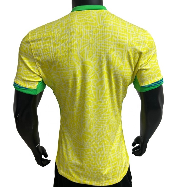 New 2024/2025 Brazil Pre-matchTraining Clothes Jersey Fan/Player Soccer Football Jersey