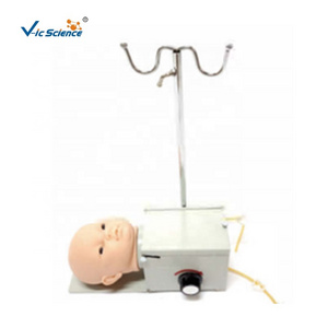 Rotating infant scalp vein puncture model (electronic blood circulation device) nurse training doll