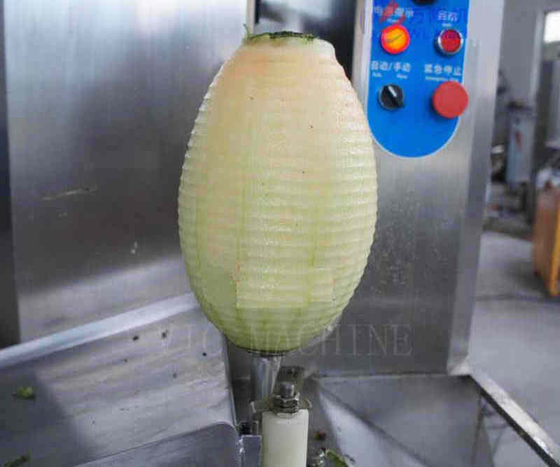 Automatic pineapple and coconut peeling machine