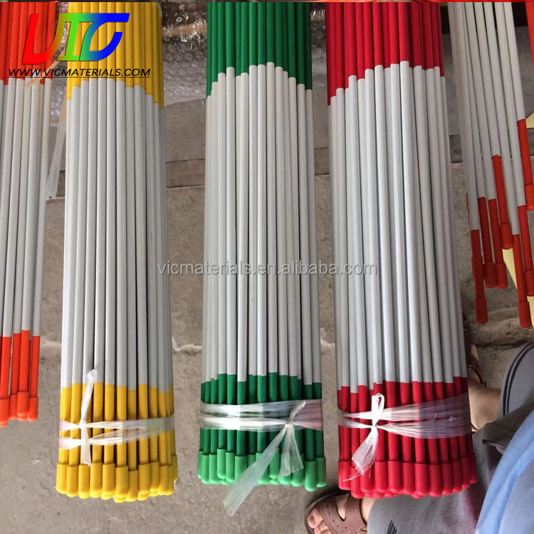 Hot selling driveway snow marker, good price fiberglass now marker poles, various sizes of fiberglass snow pole