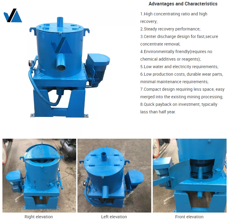 Factory Price centrifugal gold separator gold centrifugal centrifuge separator