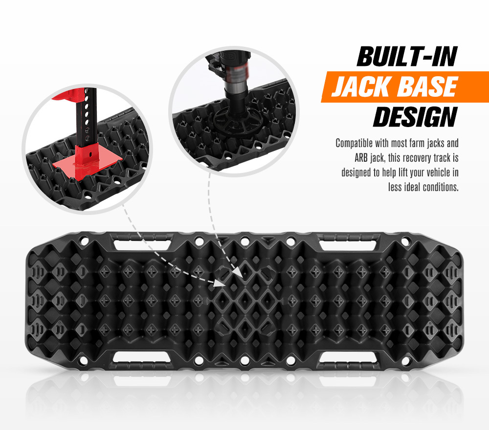 BUNKER INDUST 10T 4x4 Vehicle Build-in Jack Base Off Road Sand Mud Tire Traction Board Car Recovery Tracks