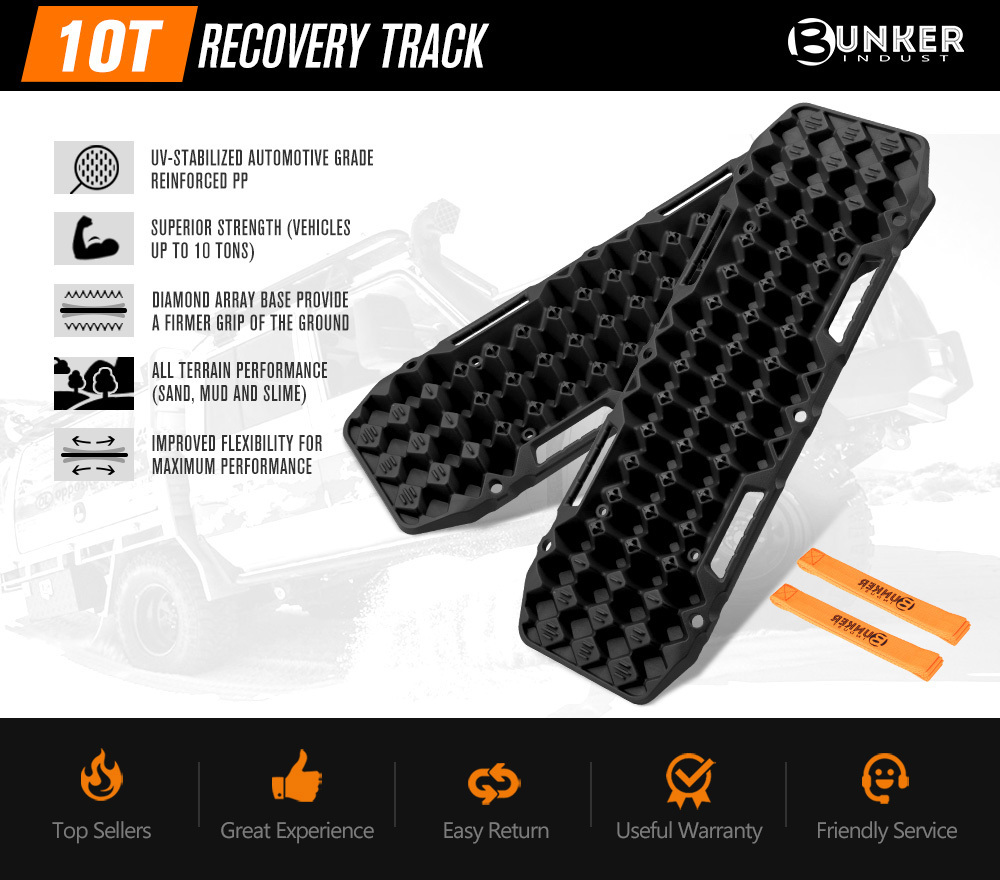 BUNKER INDUST 10T Light Sand 4x4 Off Road Car Recovery Tracks Recovery Traction Board