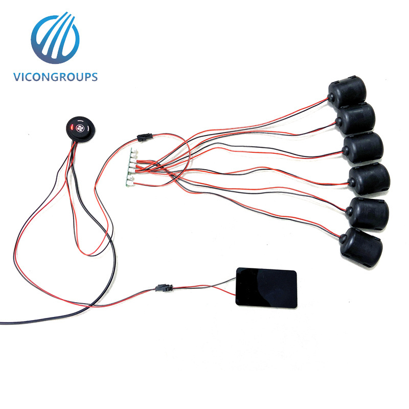 Touch control silicone switch 3 level heating and vibration controller switch for seat