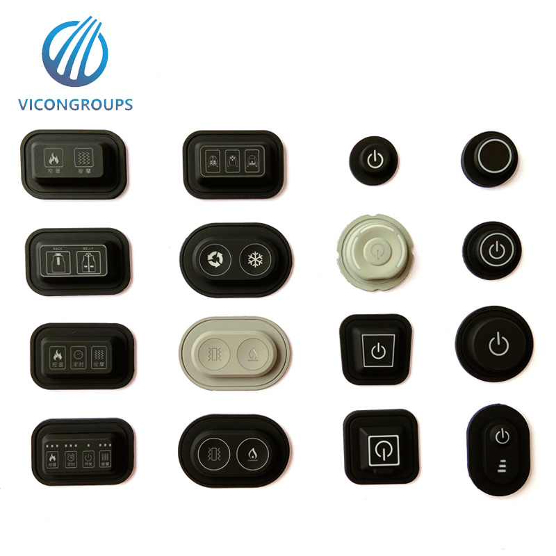 silicone rubber push buttons 3 level temperature controlled on off switch push button switch