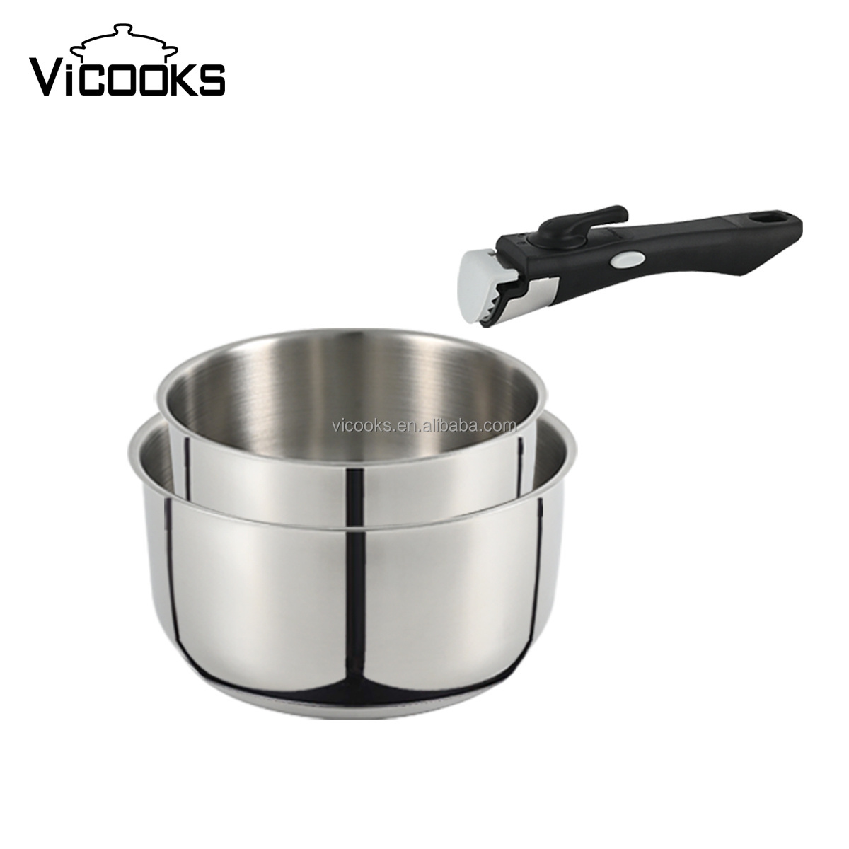 16cm clear cookware croffton cast iron cookware stainless steel cooking pot with removable handle