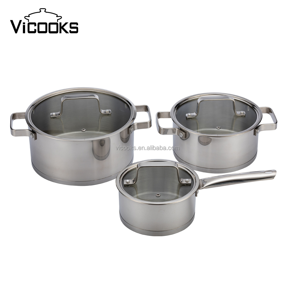 316 stainless steel potobelo cookware non stick pressure pot sauce pan set