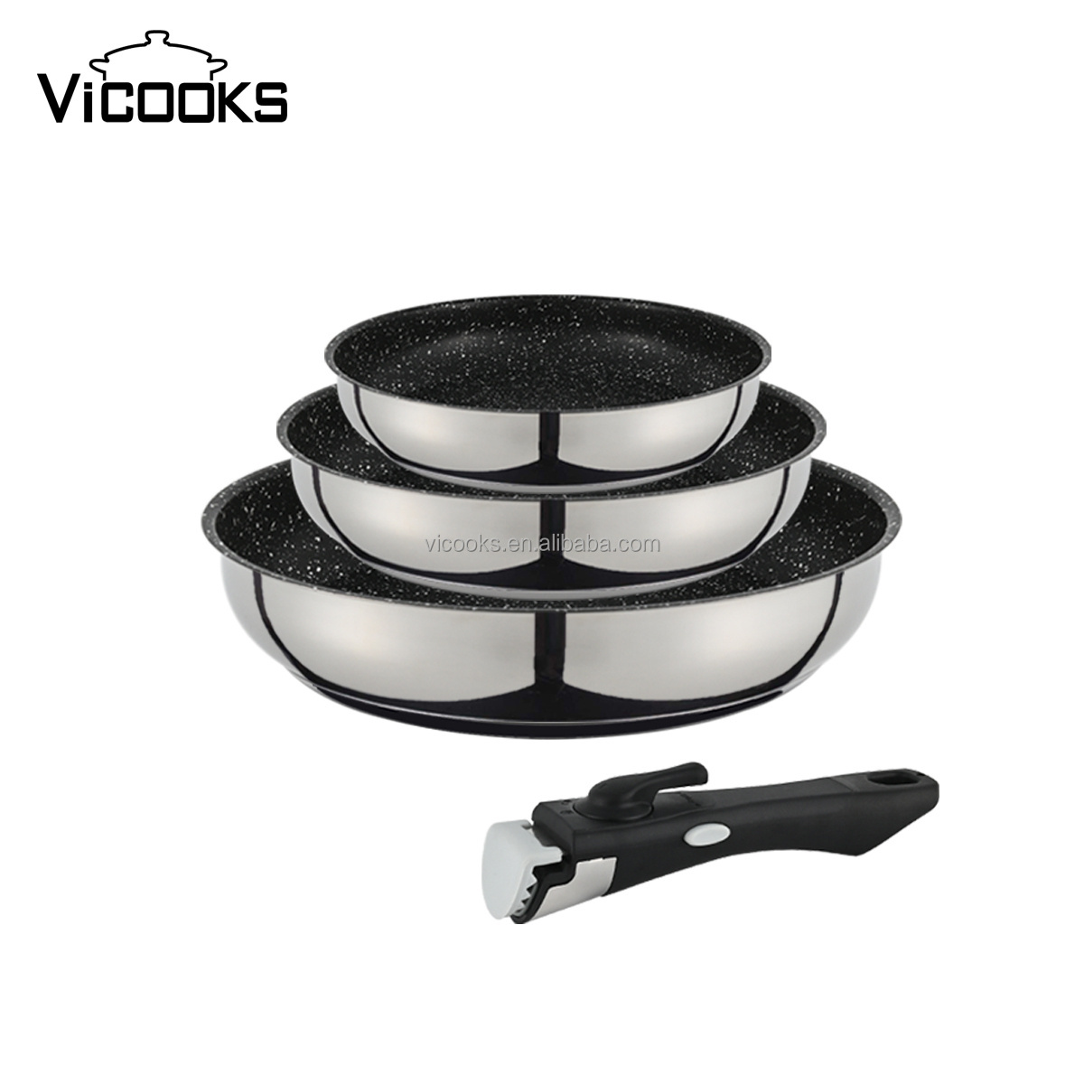 korean bbq grill pan nonstick cookware frying pan remove handle and knob aluminum granite cookware sets