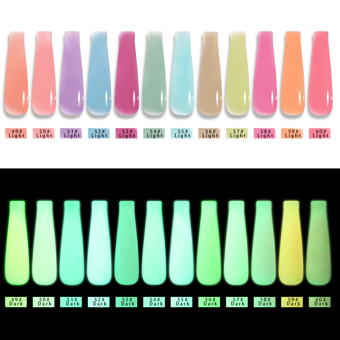 2024 Foreign trade new nail art DIY painless quick extension plant nail glue no glow-in-the-dark extension crystal glue