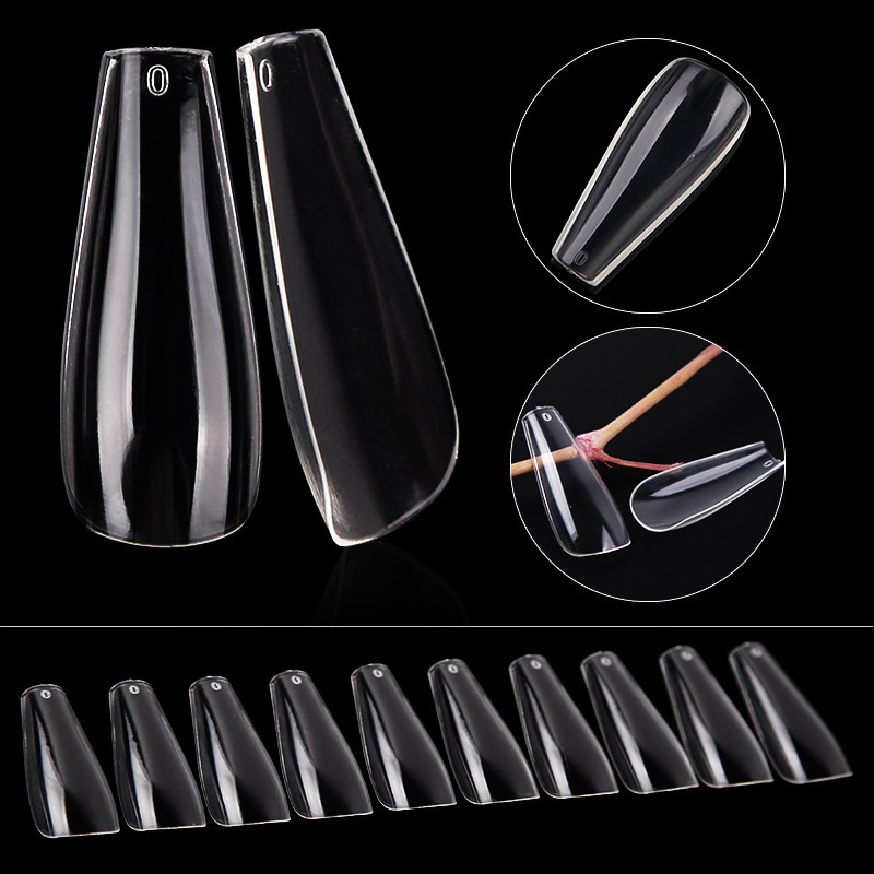 2023 new cross-border sales nail art free DIY traceless flat head ballet T tread false nails 600Pcs/Box nail salon supplies