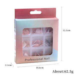 Full Cover 108PCS/Box French Acrylic Nails For Salon Professional Square Coffin Ballerina Press On Nail Tips for Finger Toe