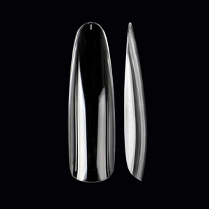 Cross-border sales of nail salon supplies long 4.4cm transparent seamless oval nail nails 550 pieces