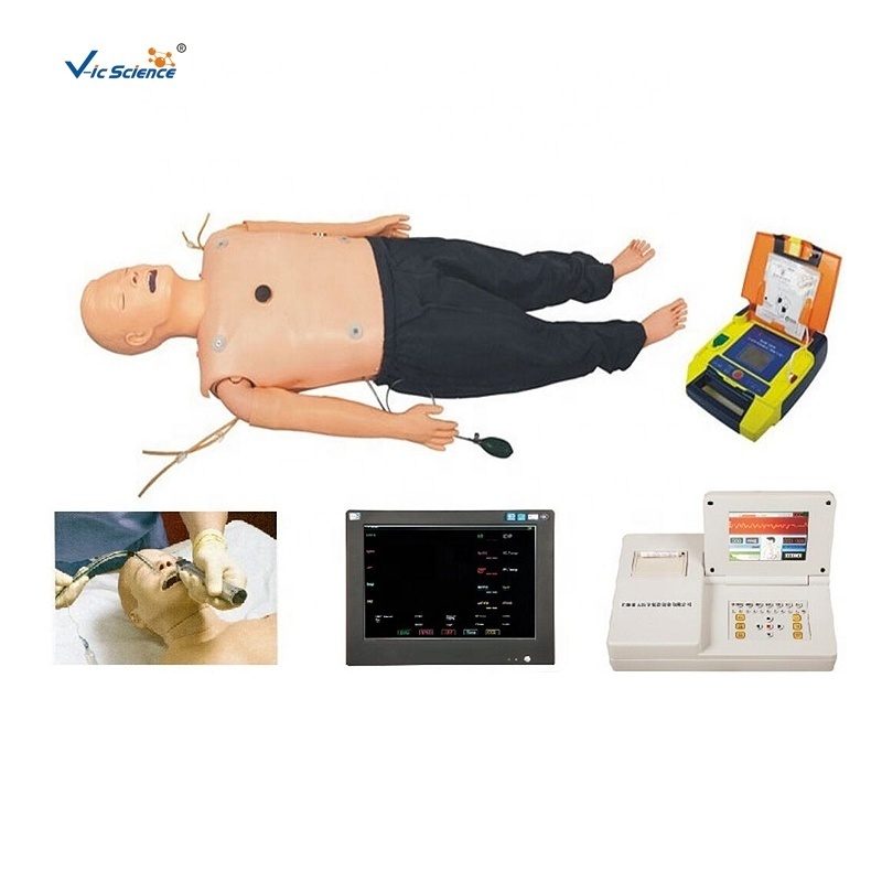 medical teaching dolls ACLS Training Manikin (CPR ,patient Simulating,AED) nursing manikin