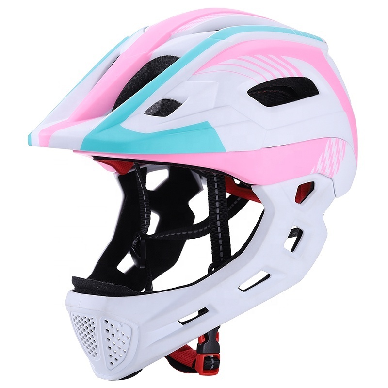 VICTGOAL kids full face pink cute  skate ski scooter outdoor sport helmet dirt bike helmet for children bicycle helmet