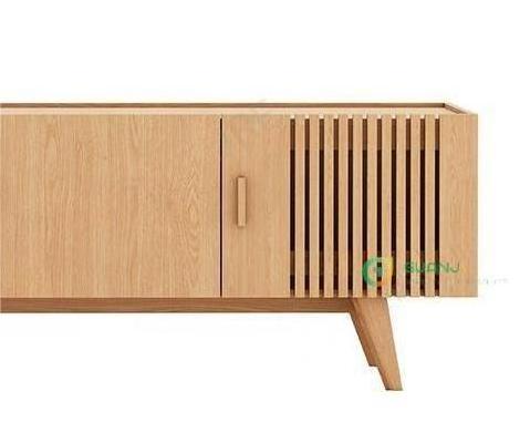 Guanji Furniture OAK cherry wood Nordic Tv Cabinet Minimalist Modern Wood TV Stand Cabinet