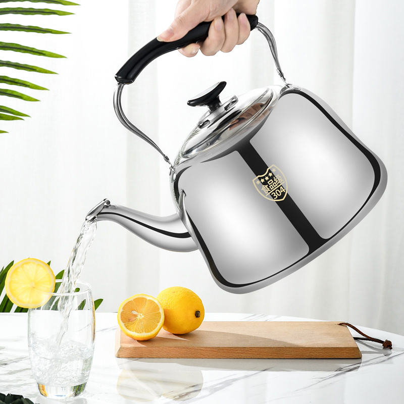 Stainless Steel Whistle Pot Kettle Stove 3l Stainless Steel Kitchen Customized Metal Sign Handle Stainless Steel Teapot