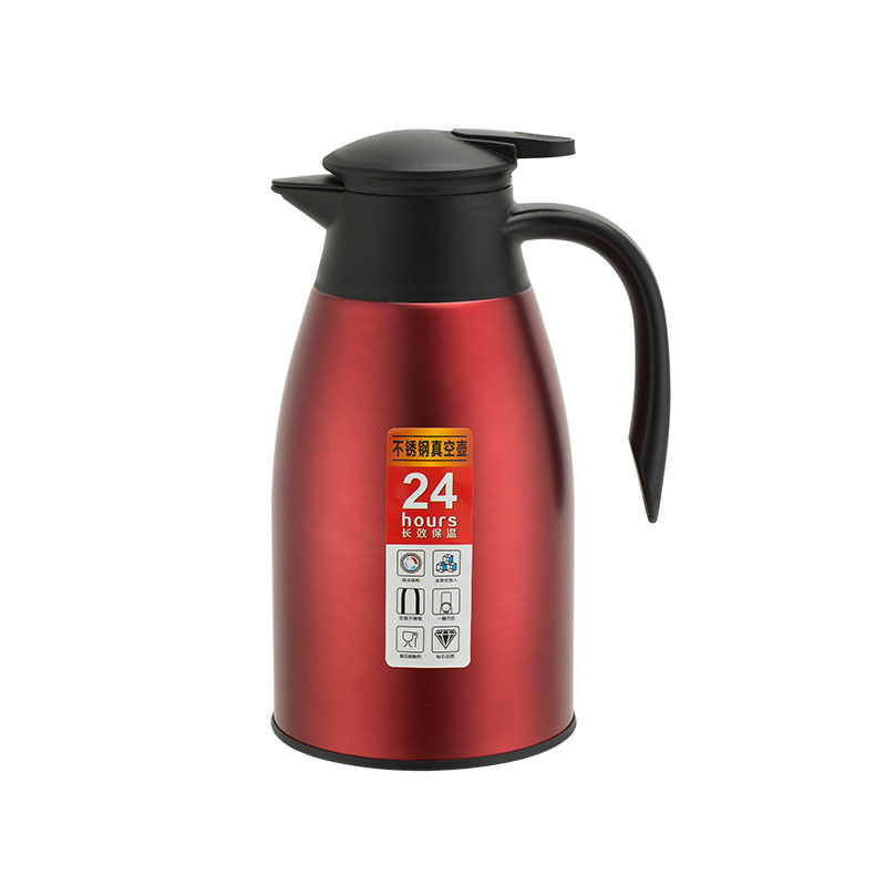 SS304 Thermal Coffee Carafe Server 1.5L 2L Double Wall Tea Water Coffee Dispenser Insulated Vacuum Flask