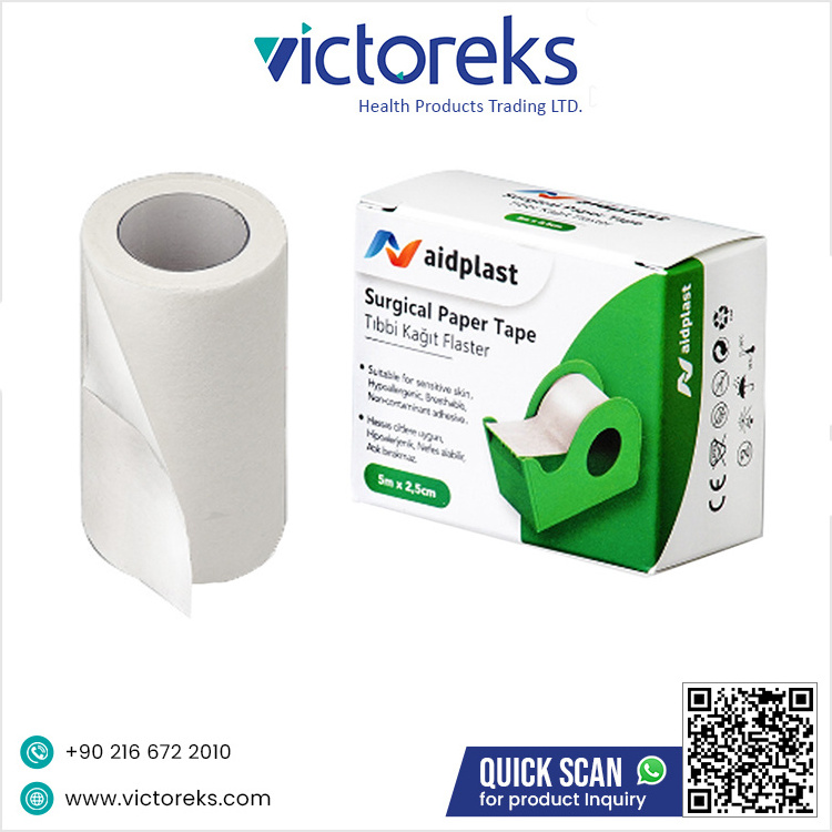 New Collection Aidplast Surgical Paper Tape  Available At Low Price From Trusted Exporter