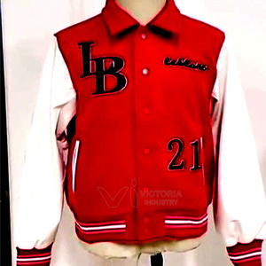 Excellent custom quality embroidery baseball jackets varsity jackets baseball uniform Women Short Length Varsity Jacket