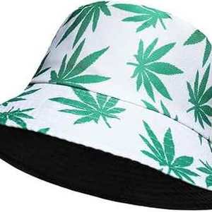 Cotton Printed Bucket Hat Folding Sun Protection Double-sided Wear Wide Brim Unisex Sun Hat For Vacation