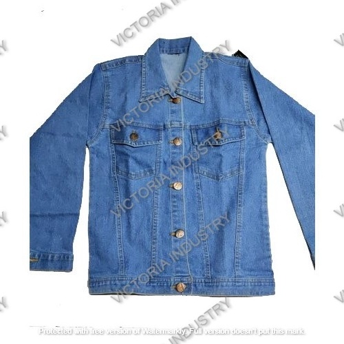 Oem manufacturers custom high quality denim jacket men button down washed plain Jeans coat denim jacket Summer Parka Jacket