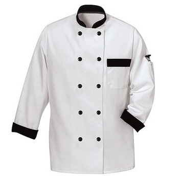 Custom Logo Embroidery Men Short Sleeve Chef Coat Jacket Restaurant Kitchen Workwear Cooking Uniform