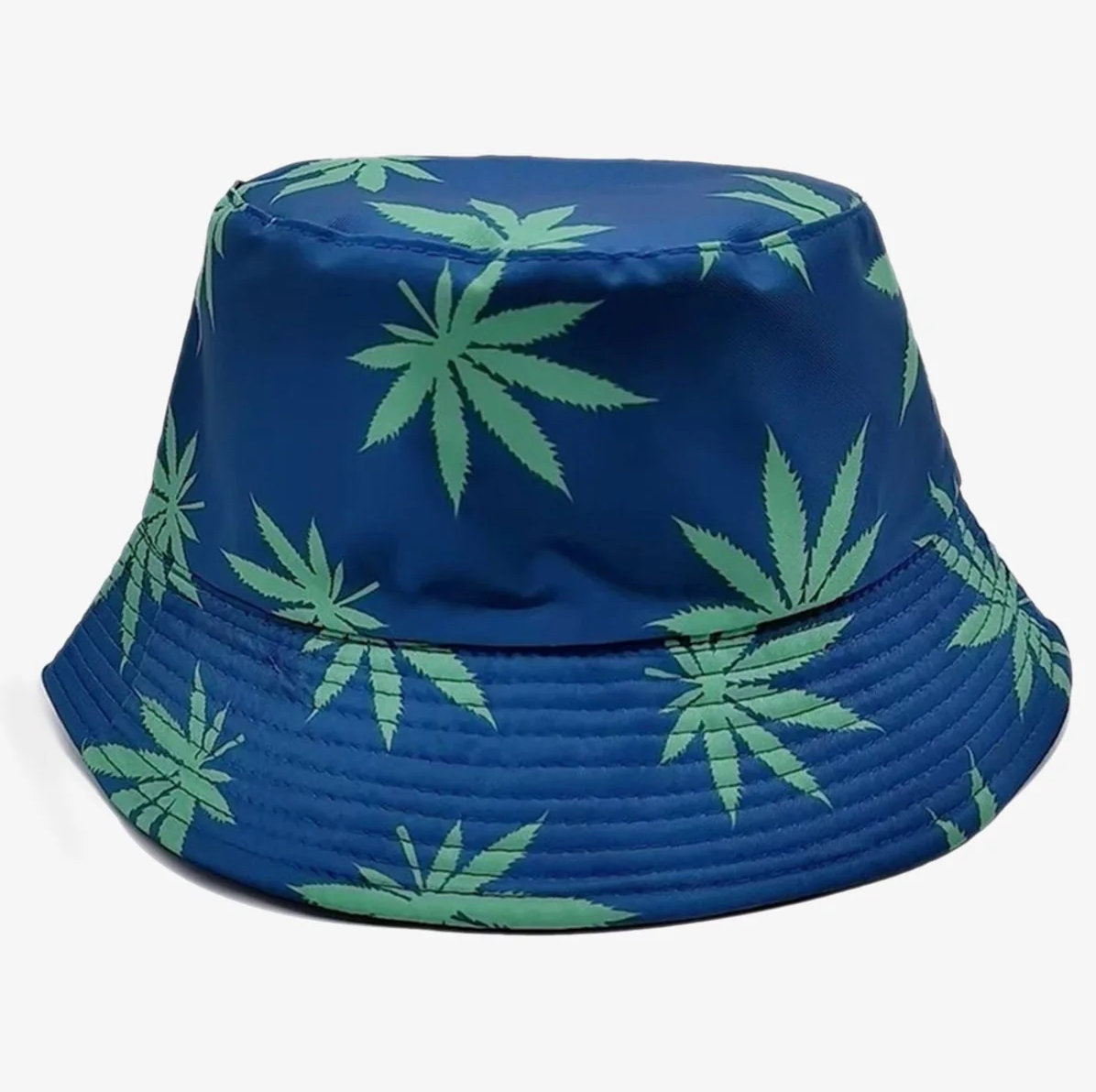 Cotton Printed Bucket Hat Folding Sun Protection Double-sided Wear Wide Brim Unisex Sun Hat For Vacation