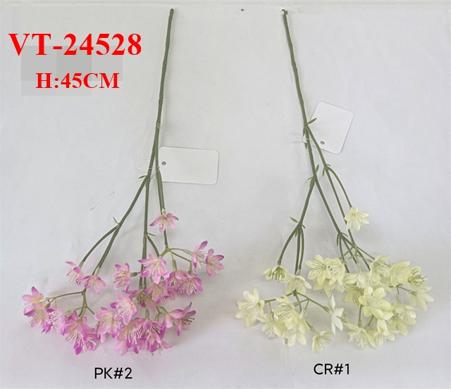 2024 NEWEST 60CM POLYESTER ARTIFICIAL MINI FLOWER SPRAY