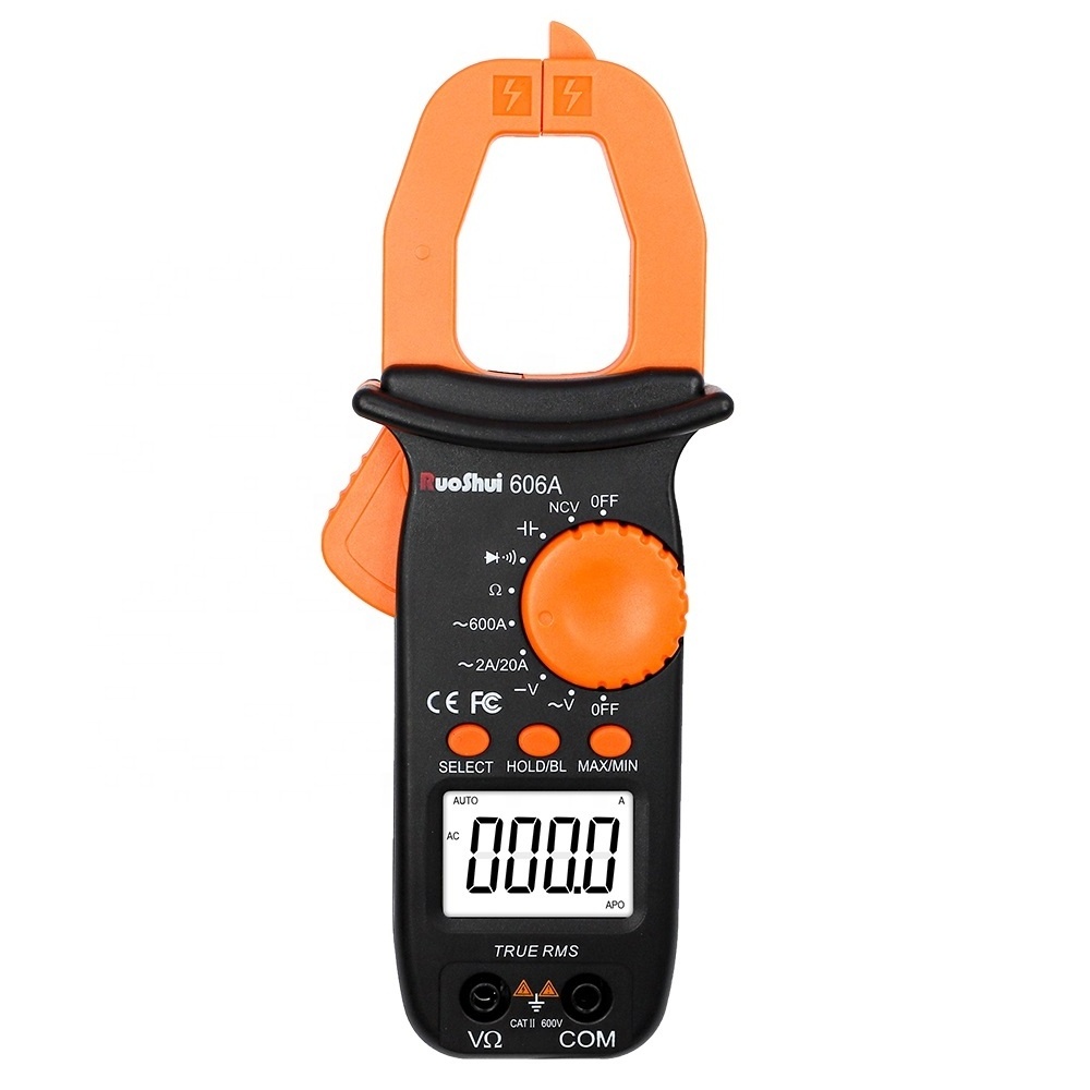 RuoShui 606A  Digital Clamp Multimeter  AC DC Voltage AC Current Amperimetro Electrical Pens Ampermetre For Sale