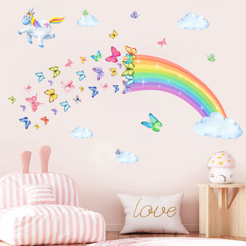 Wall Stickers for Kids Room Decoration Baby Girls Boys Decals Kindergarten Nursery