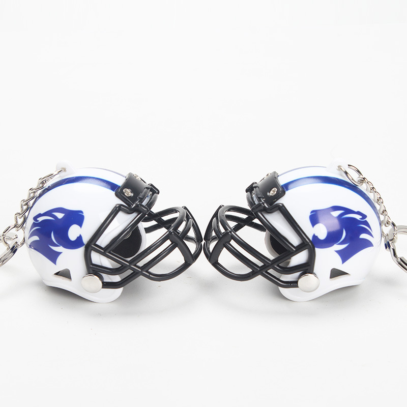 Rugby pendant American football mini helmet ornament plastic rugby  key ring small toys in stock