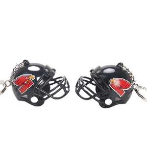 Rugby pendant American football mini helmet ornament plastic rugby  key ring small toys in stock