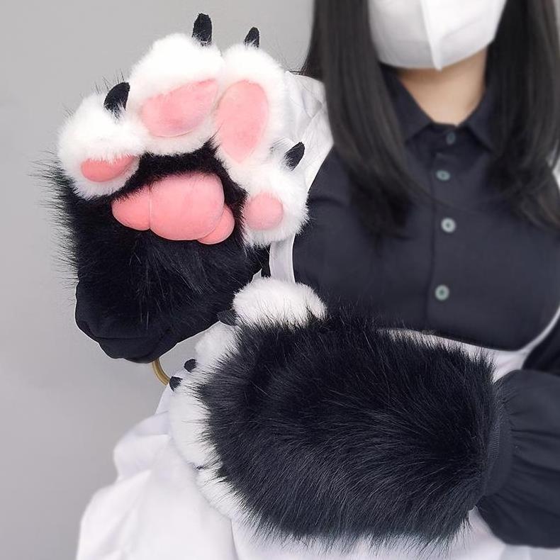 furry talons fursuit performs Comic-Con prop canine glove accessories