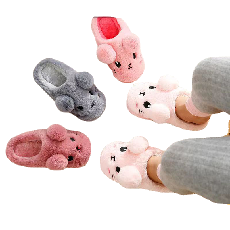 Children's slippers Boys cotton Autumn and winter girls cute toddler indoor promotional gifts