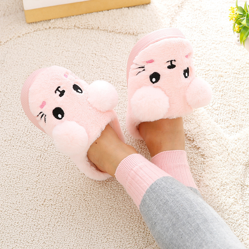 Children's slippers Boys cotton Autumn and winter girls cute toddler indoor promotional gifts