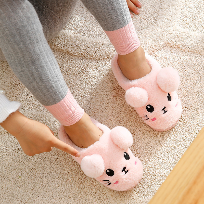 Children's slippers Boys cotton Autumn and winter girls cute toddler indoor promotional gifts